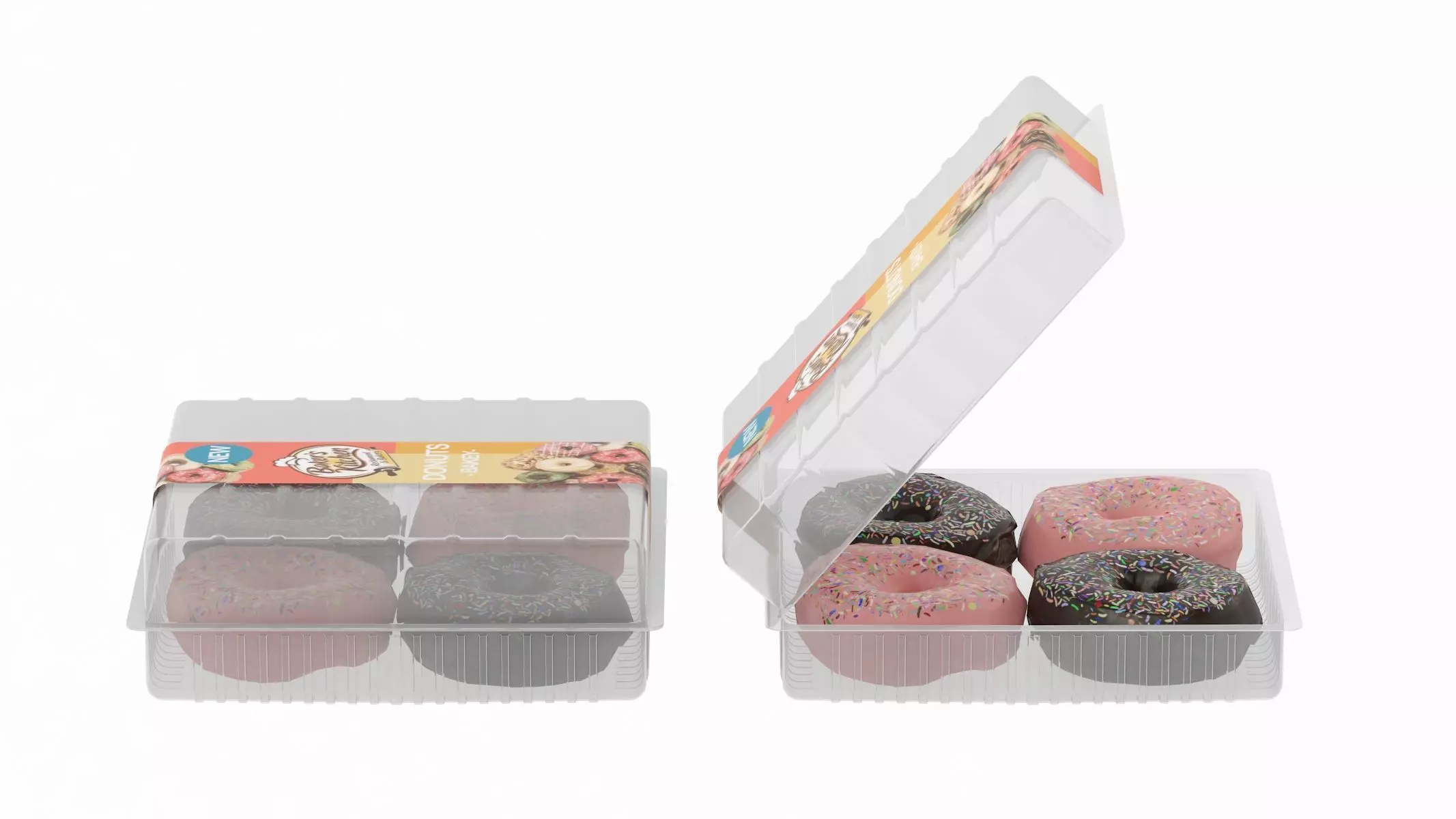 Donuts Low Poly PBR Realistic Low-poly 3D model_0