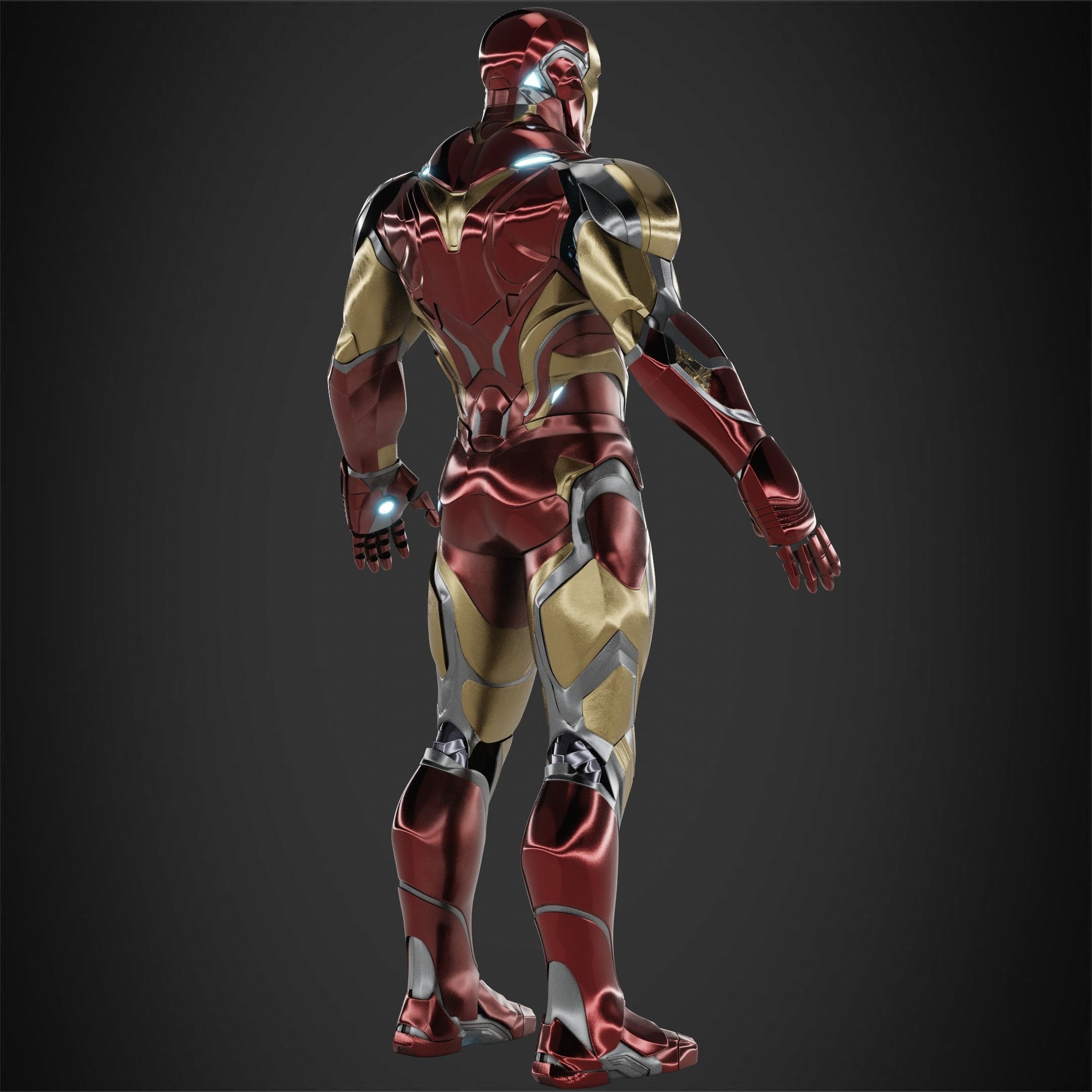 Iron Man Mark 85 Full Armor for Cosplay 3D print model 3D Model Collection_7