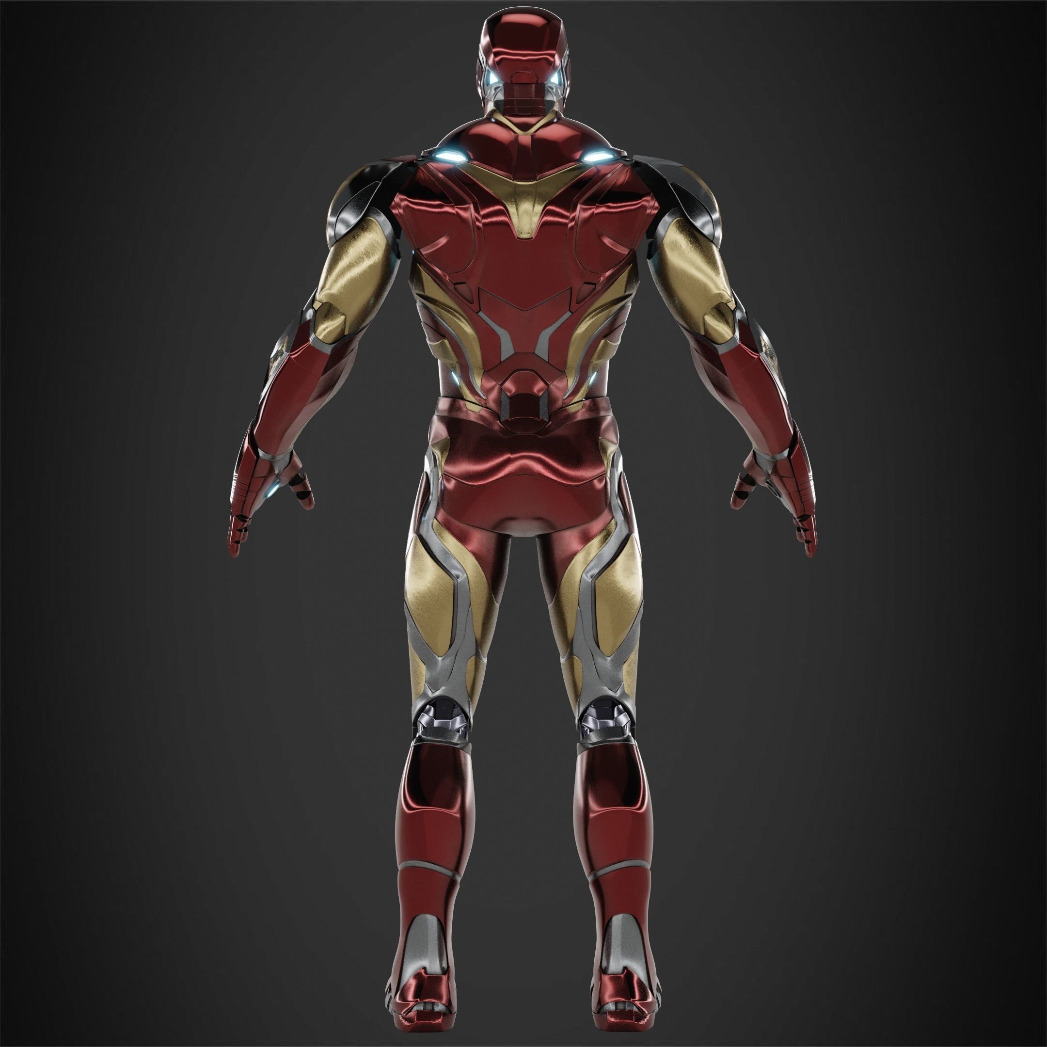 Iron Man Mark 85 Full Armor for Cosplay 3D print model 3D Model Collection_9