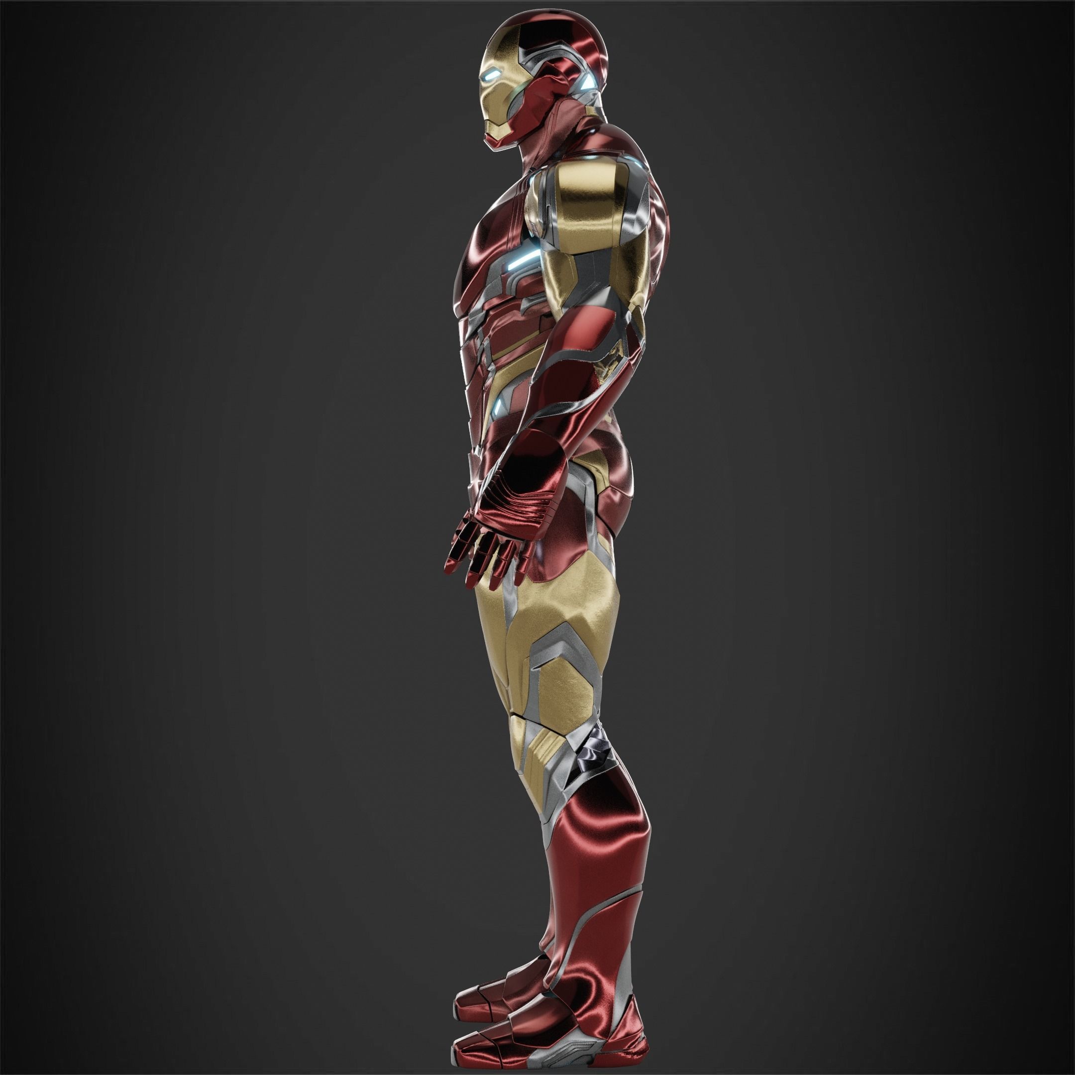 Iron Man Mark 85 Full Armor for Cosplay 3D print model 3D Model Collection_6