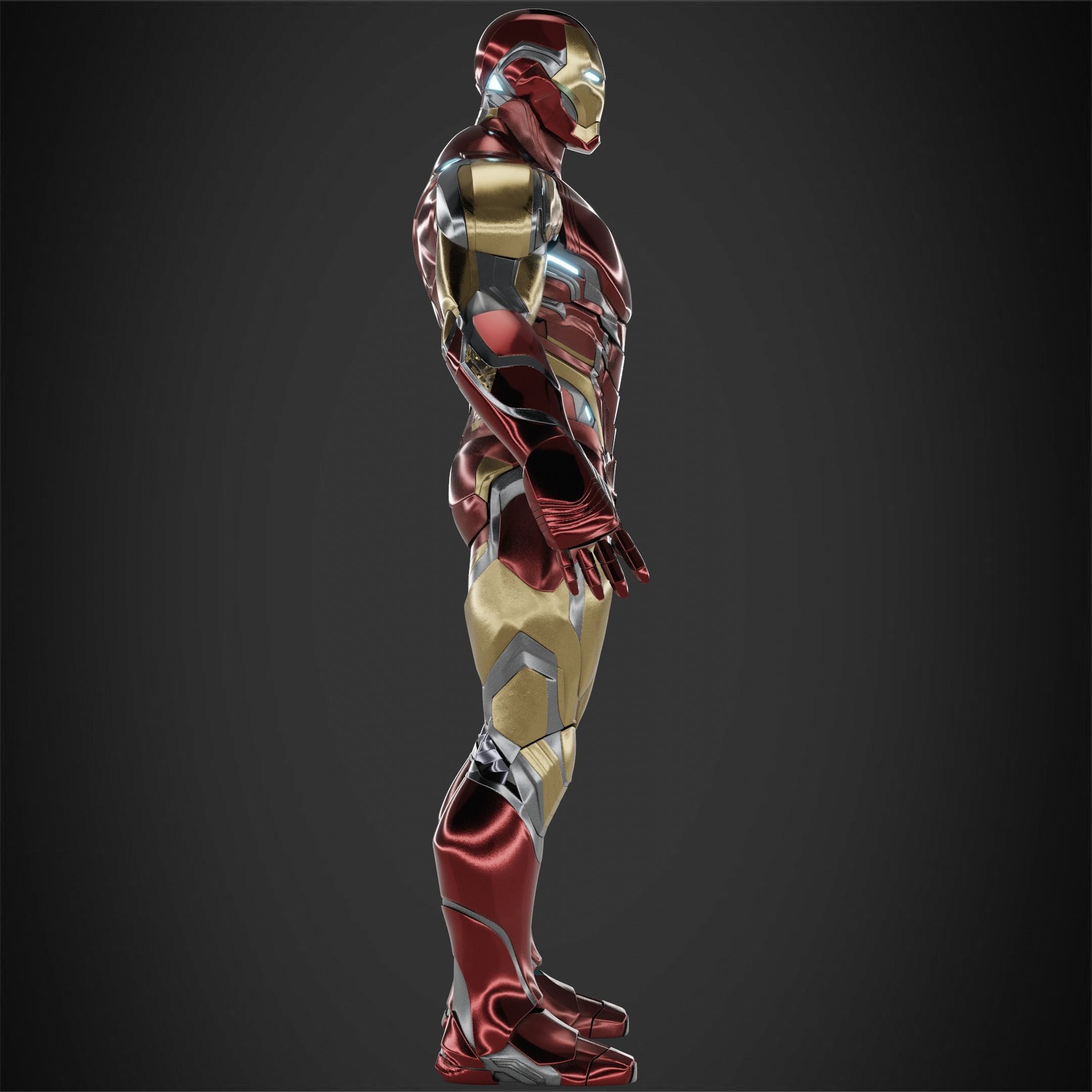 Iron Man Mark 85 Full Armor for Cosplay 3D print model 3D Model Collection_5