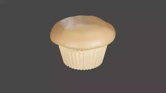 muffin cupcake lowpoly