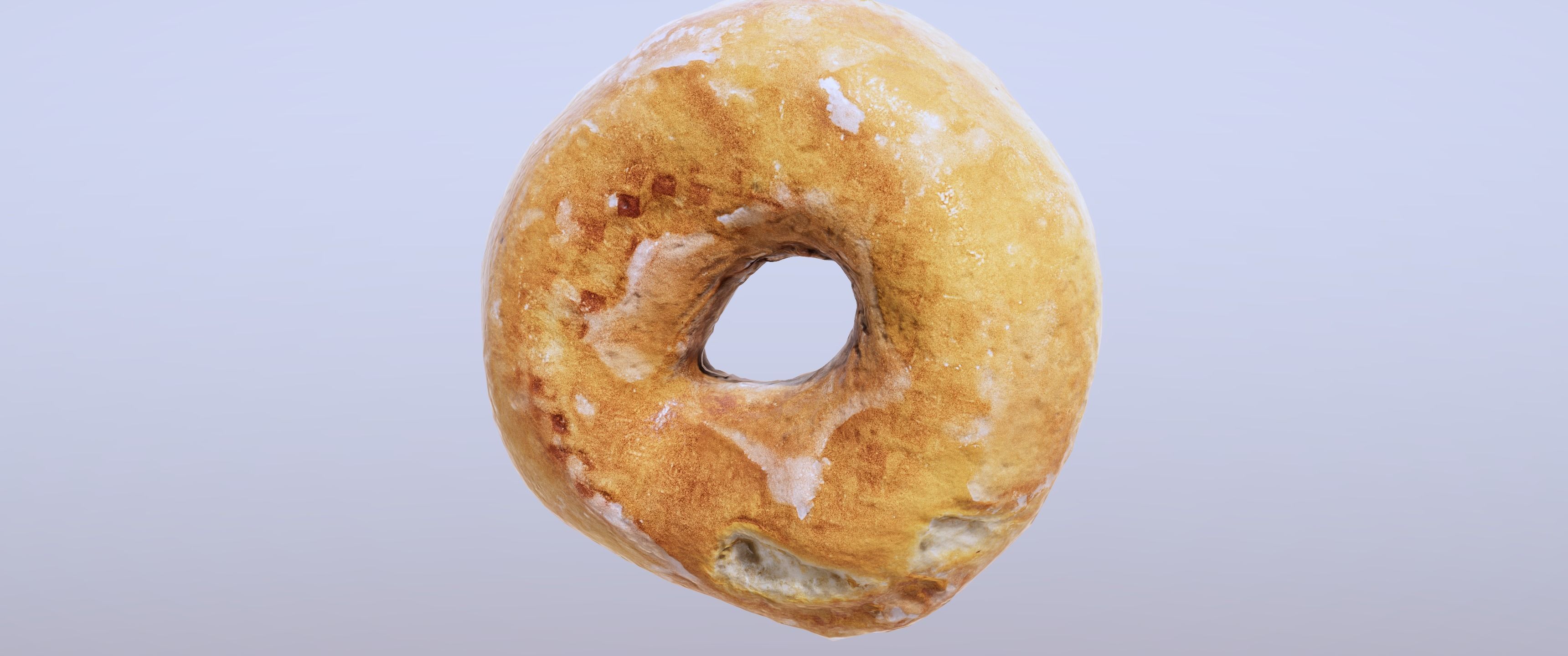 8k Glazed Doughnut - 5 Levels of Detail Low-poly 3D model_10