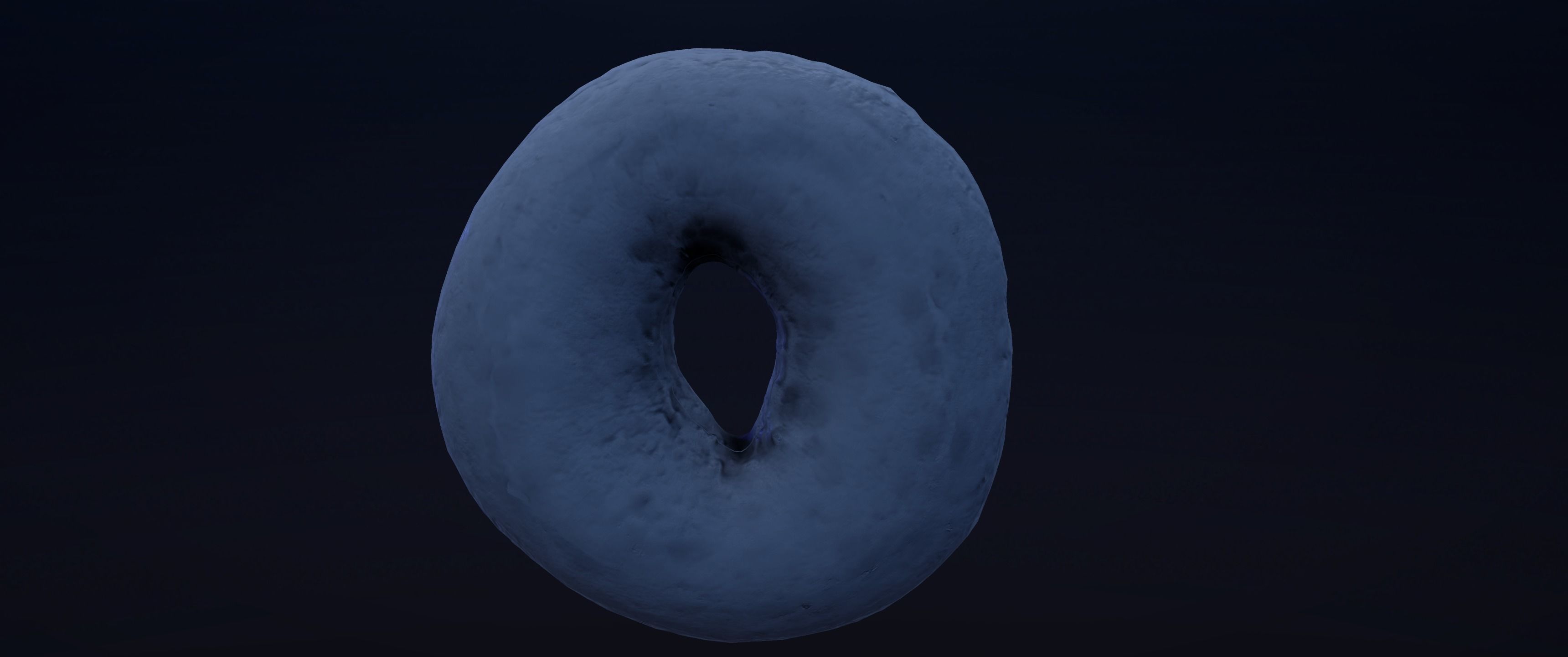 8k Glazed Doughnut - 5 Levels of Detail Low-poly 3D model_13