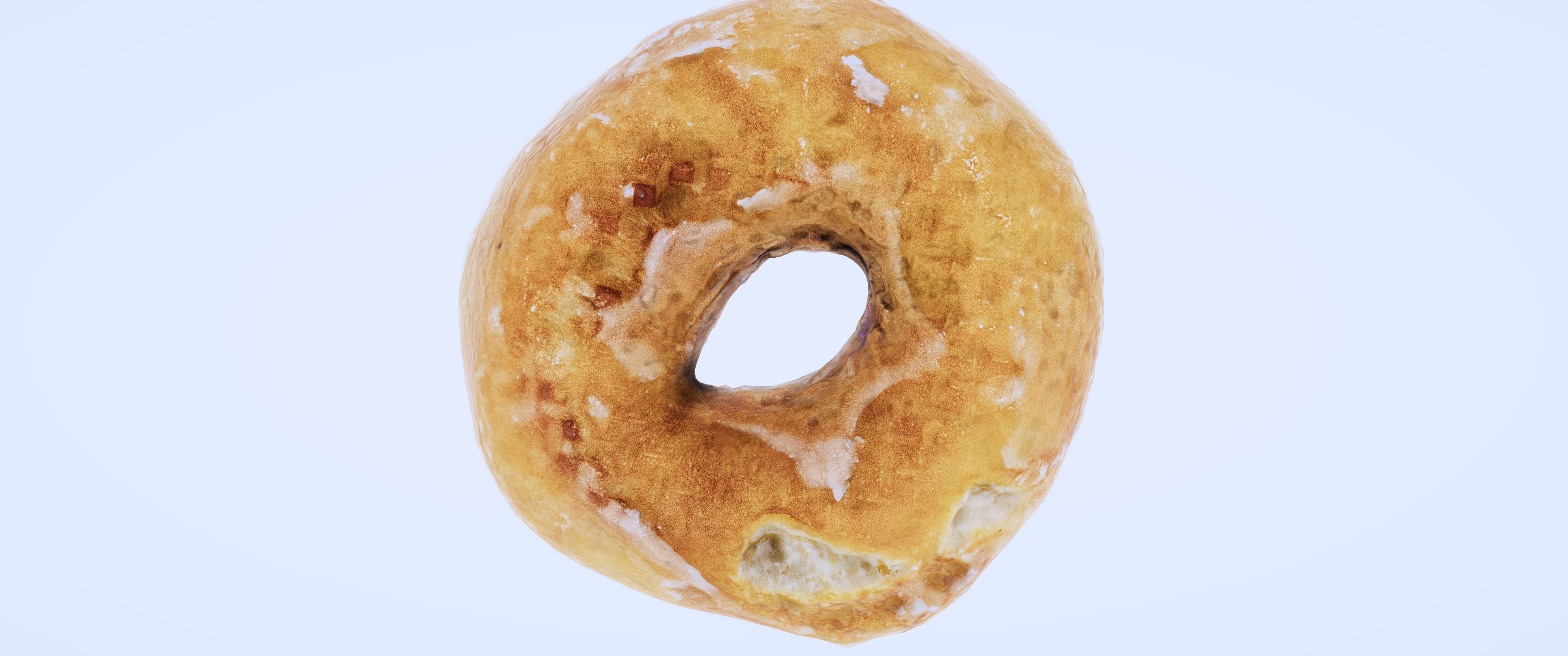 8k Glazed Doughnut - 5 Levels of Detail Low-poly 3D model_8