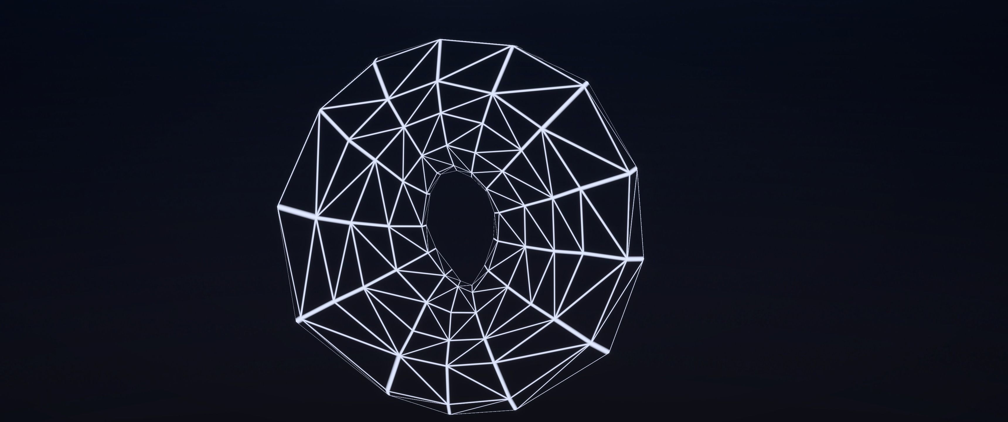 8k Glazed Doughnut - 5 Levels of Detail Low-poly 3D model_19