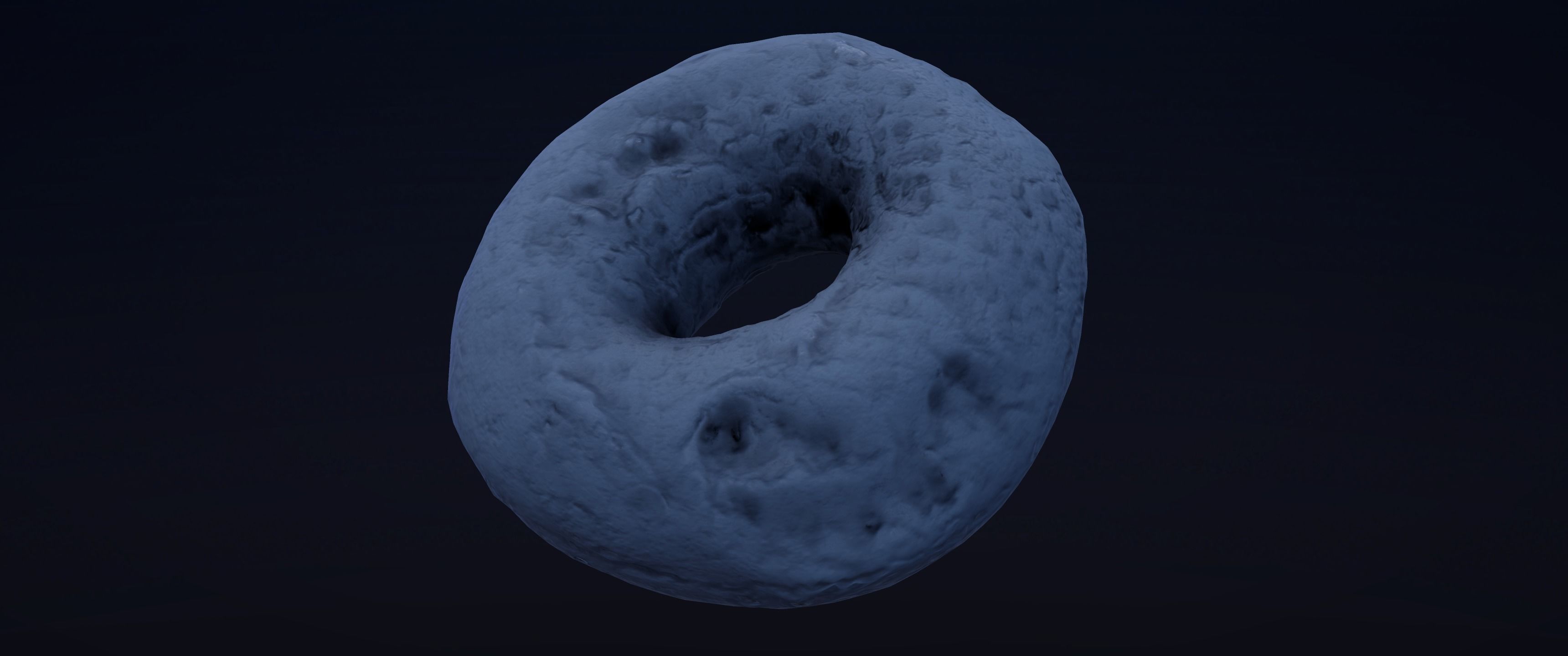 8k Glazed Doughnut - 5 Levels of Detail Low-poly 3D model_14