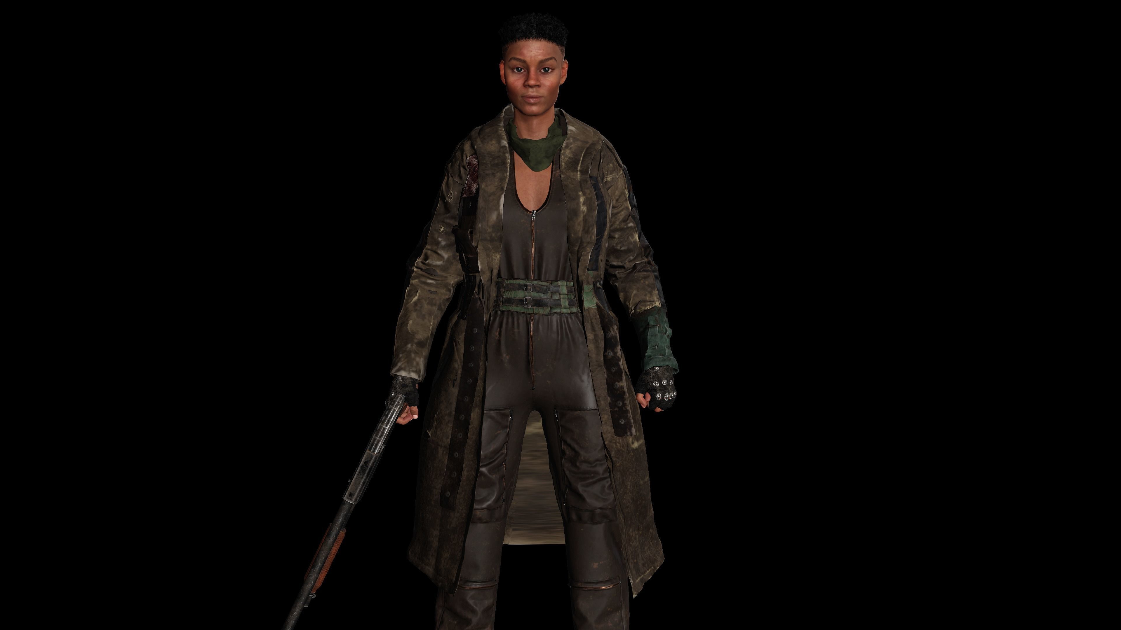 AAA 3D REALISTIC POST APOCALYPTIC CHARACTER PACK 01- 4 Models 3D Model Collection_7