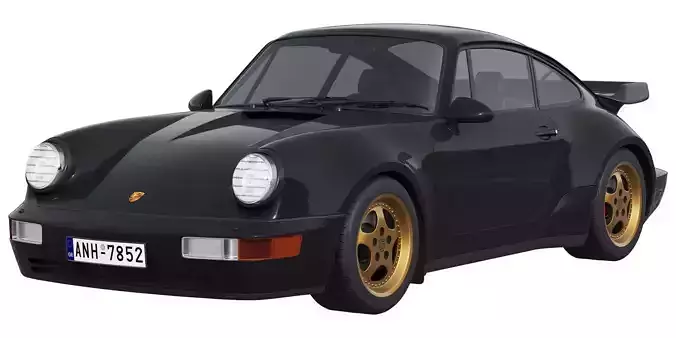 Porsche 911 Turbo Coupe 3.6 1993 ミニカー、クロ 1993 Porsche 911 Turbo 3.6 – Silver Arrow Cars