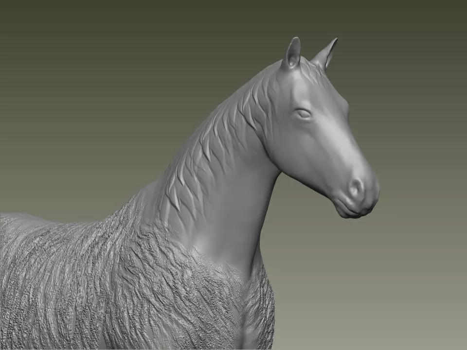 Horse 3D print model_0