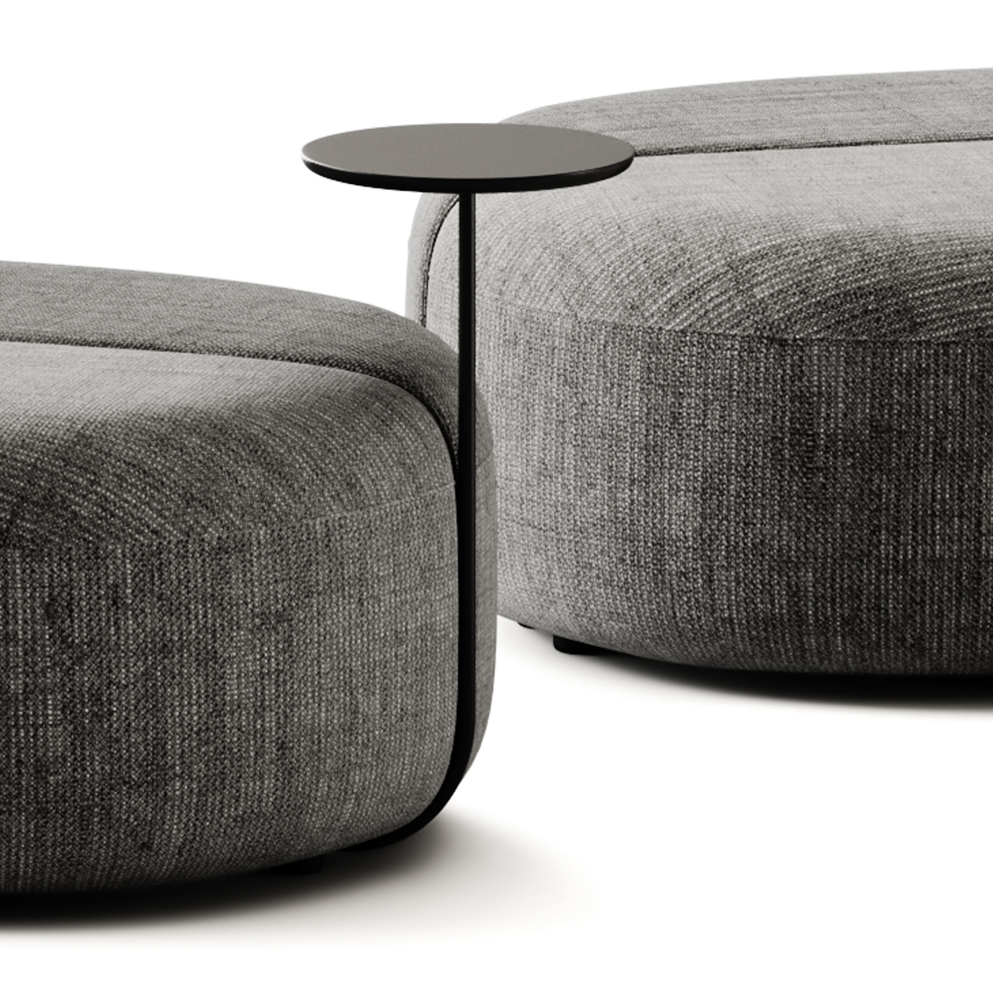 ARTIKO Sectional modular fabric pouf AT 12 by MDD 3D model_2