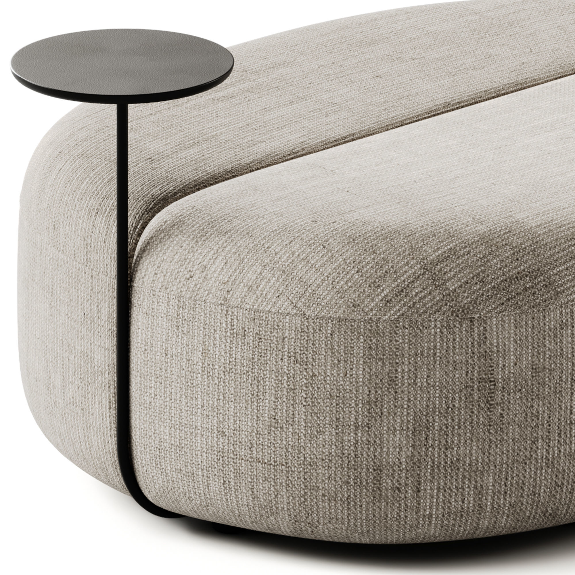 ARTIKO Sectional modular fabric pouf AT 12 by MDD 3D model_1