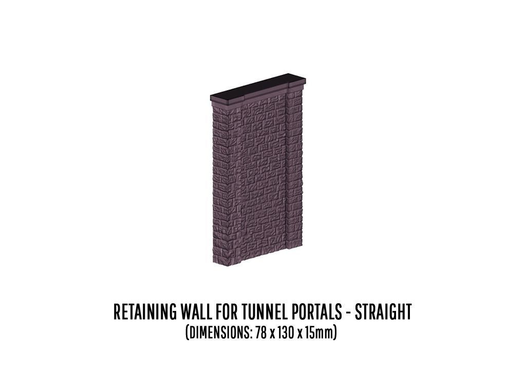 DET-0014 Tunnel portals cut stone H0-scale 3D print model_11