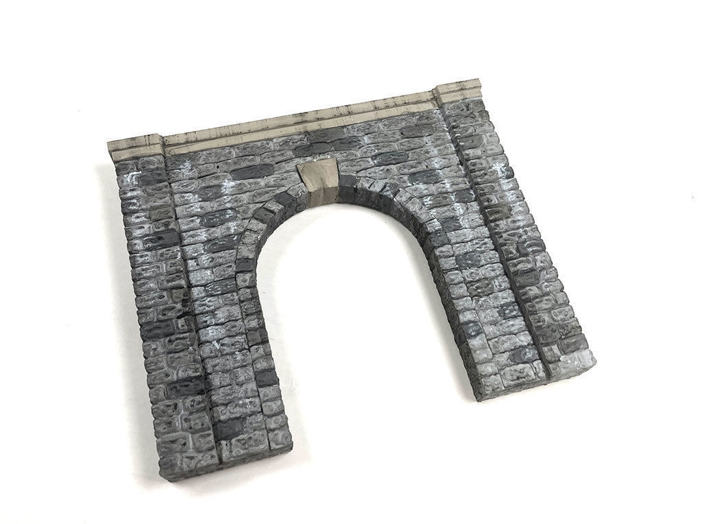 DET-0014 Tunnel portals cut stone H0-scale 3D print model_2