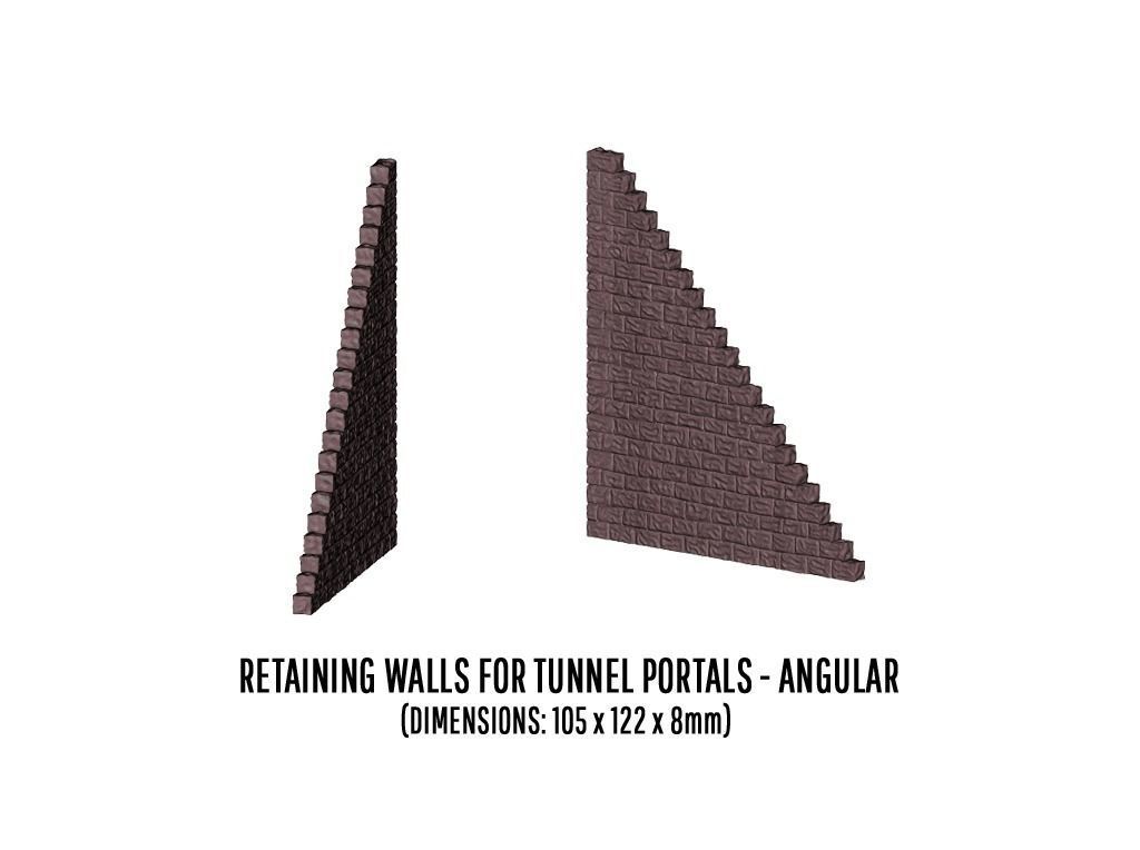DET-0014 Tunnel portals cut stone H0-scale 3D print model_9