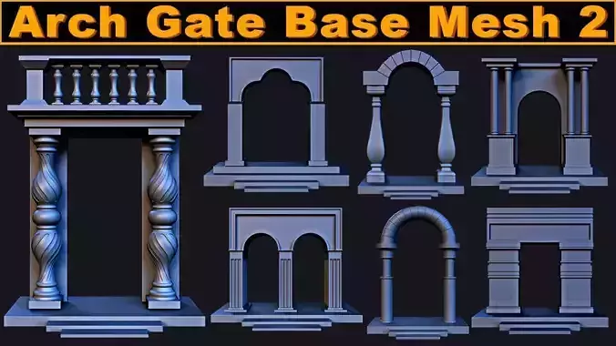 Arch Gate Base Mesh Vol 2 