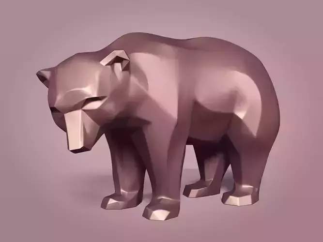 Abstract Bear Statue -- Ready for 3D Printing  3D print model