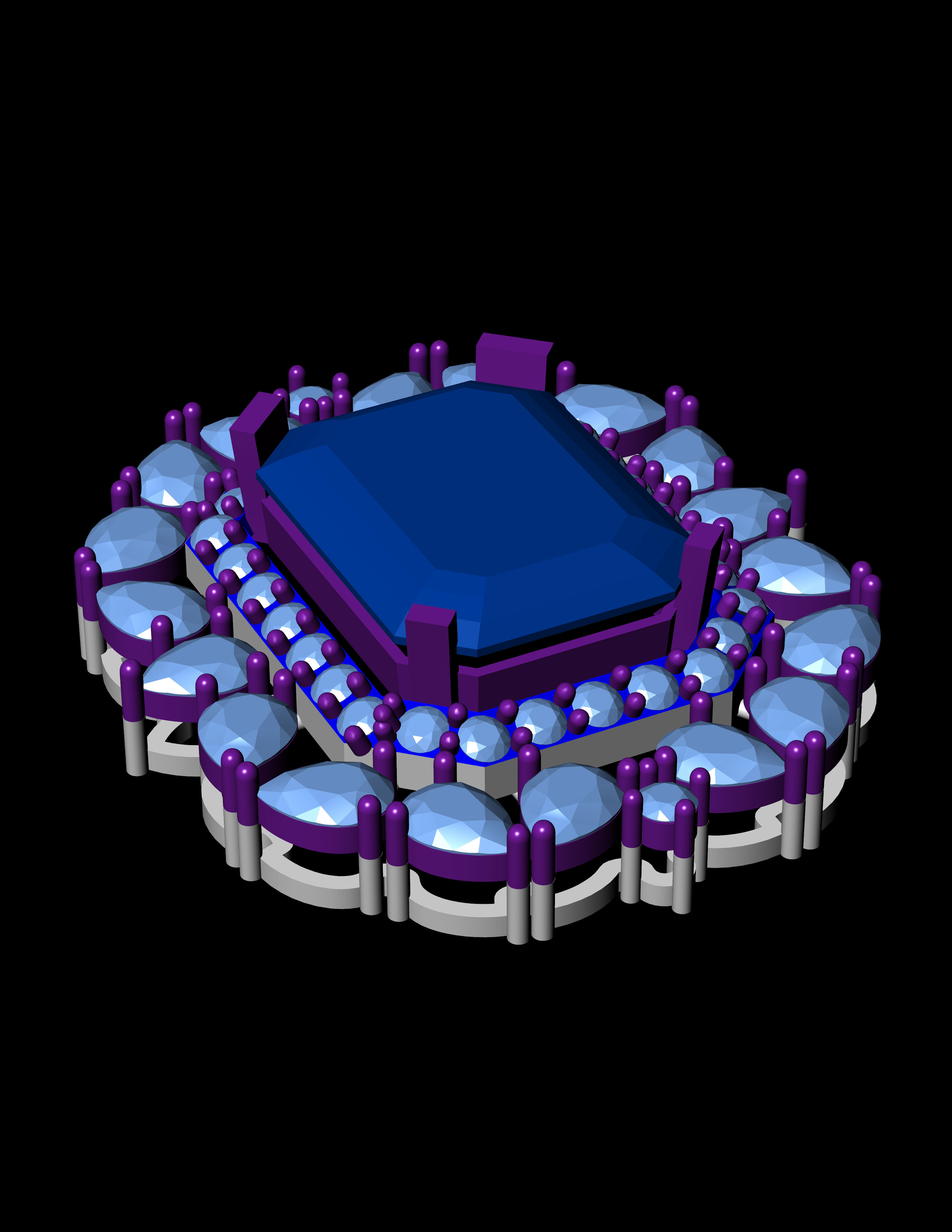 Earring Women 3D print model 3D print model_2