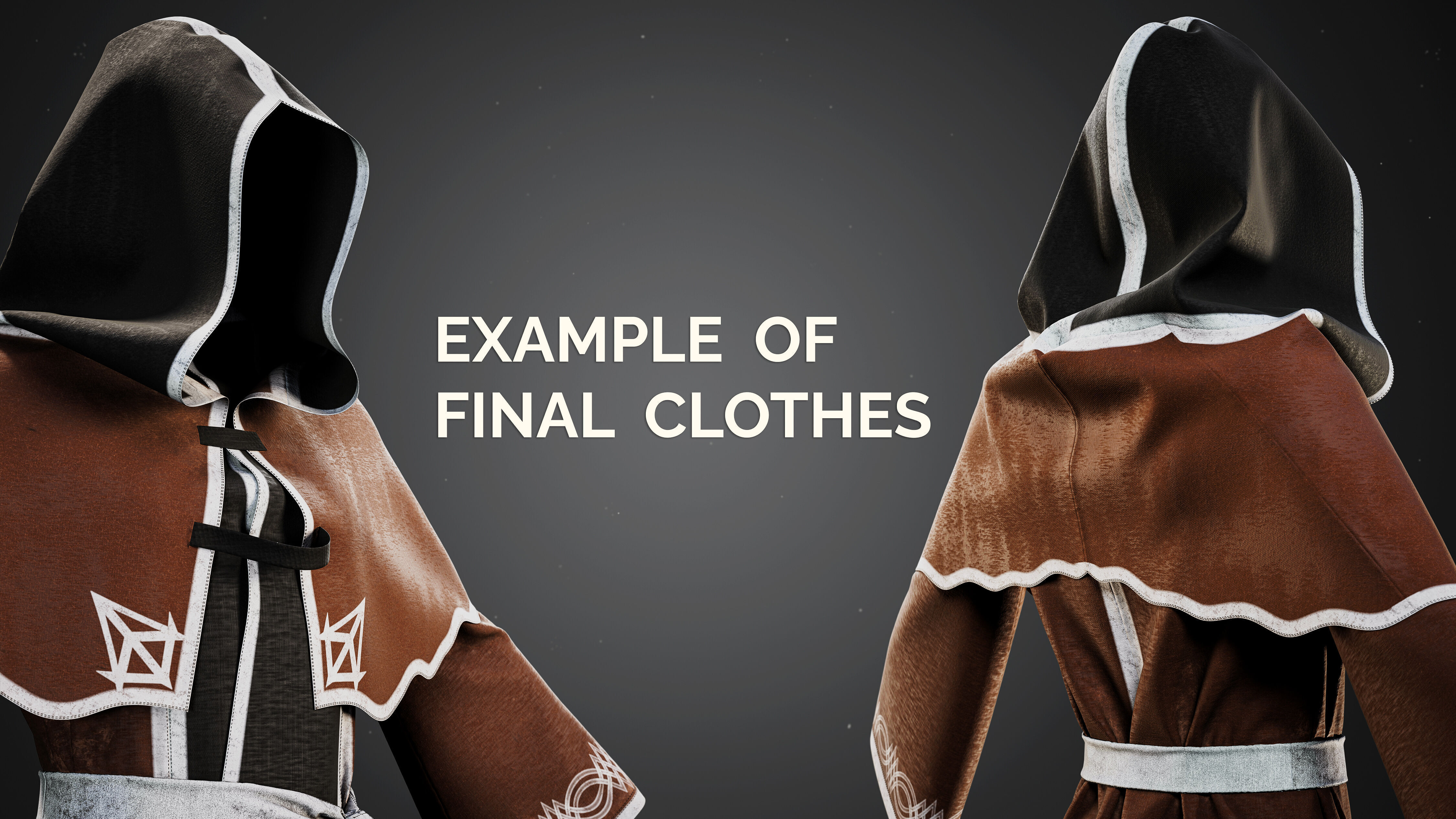 9 Wizard Robe Basemesh Models - Fantasy Mage Cloaks 3D model_1