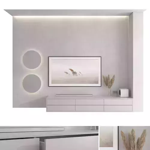 TV wall set 54