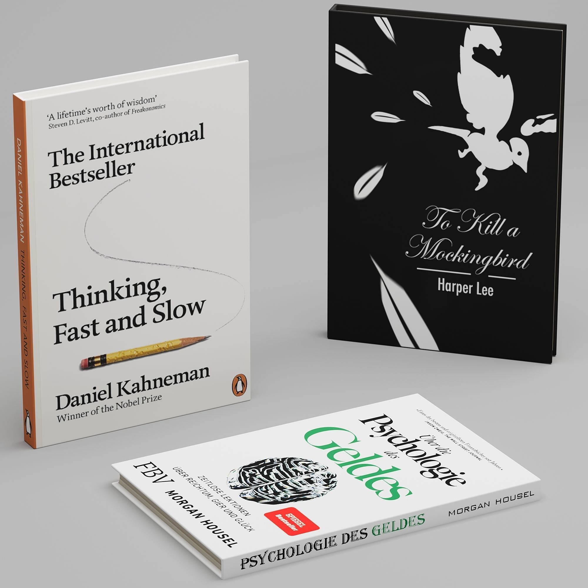 sparrow decorative set  3D model_4