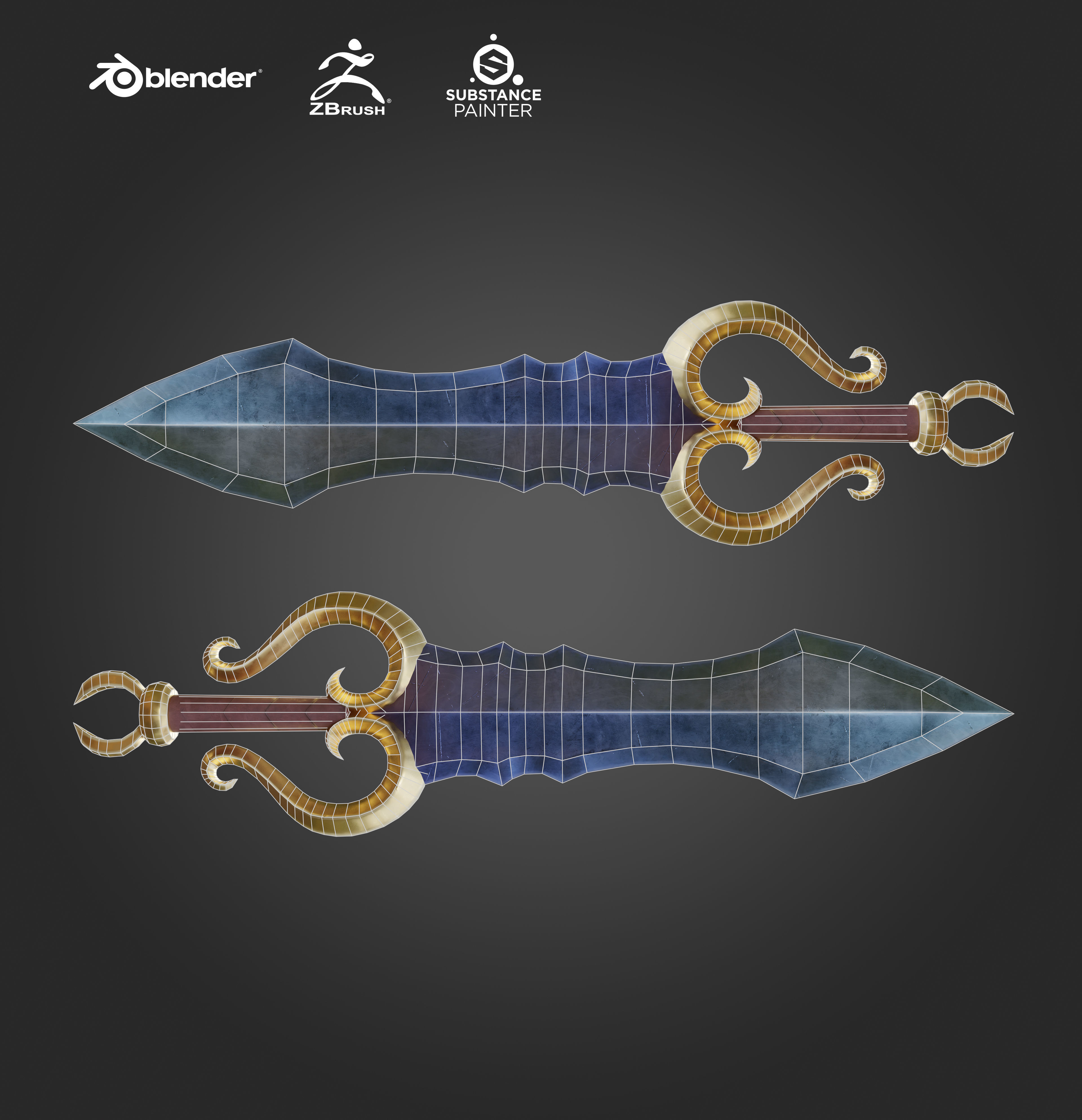 Styleize Sword Stylized sword Game Ready free VR / AR / low-poly 3D model | CGTrader