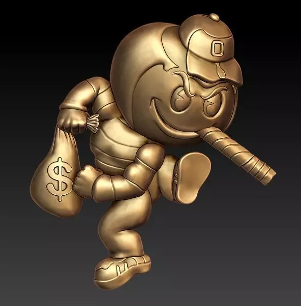 Brutus Buckeye pendant 3D print model_0