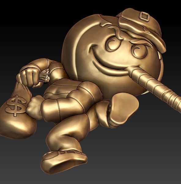 Brutus Buckeye pendant 3D print model_1