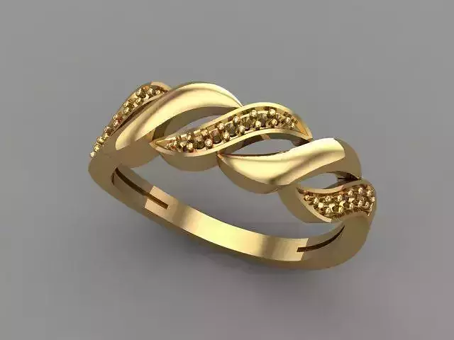 Wedding Engagement Women Ring 3D print model 3D print mode 