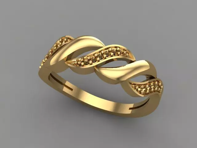 Wedding Engagement Women Ring 3D print model 3D print mode  3D print model_0