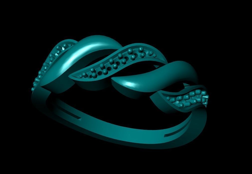 Wedding Engagement Women Ring 3D print model 3D print mode  3D print model_2