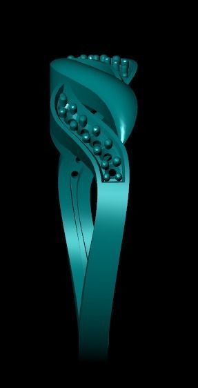 Wedding Engagement Women Ring 3D print model 3D print mode  3D print model_4