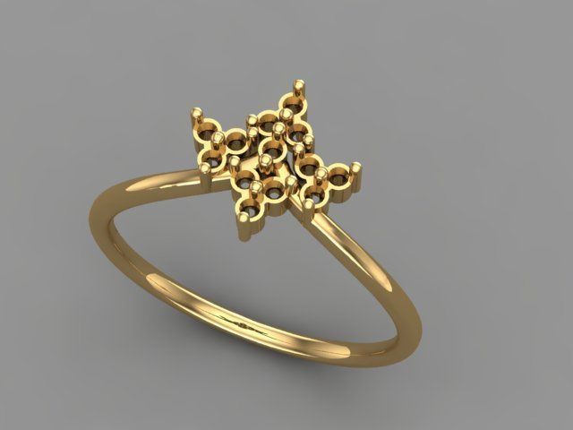 Wedding Engagement Women Ring 3D print model 3D print mode  3D print model_4
