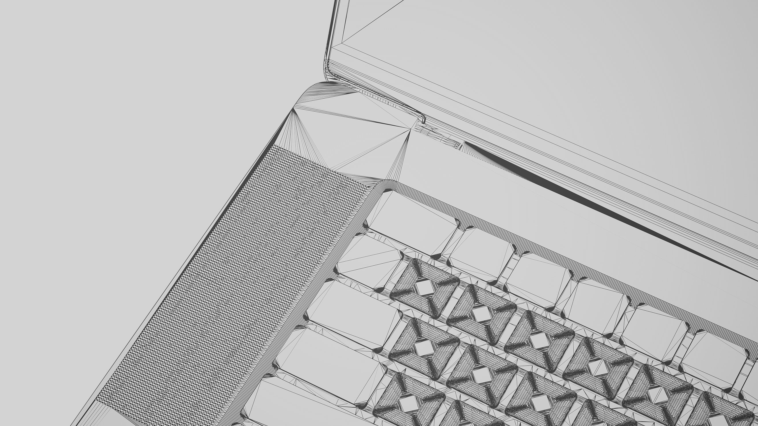 Apple 2023 M2 MacBook Pro - 14 and 16 Inch - 2023 - HQ 3D Model 3D model_11