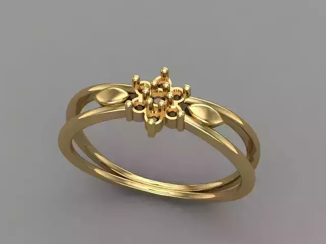 Wedding Engagement Women Ring 3D print model 3D print mode  3D print model