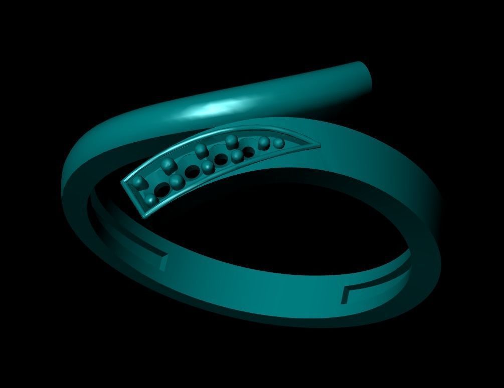Wedding Engagement Women Ring 3D print model 3D print mode  3D print model_2