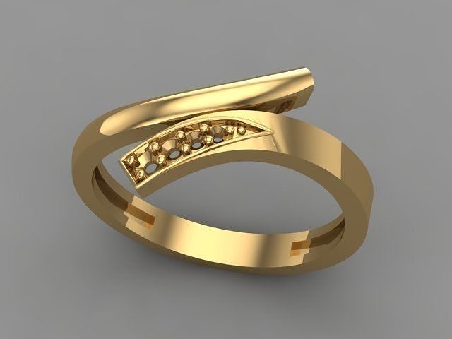 Wedding Engagement Women Ring 3D print model 3D print mode  3D print model