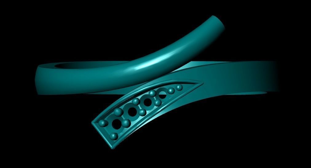 Wedding Engagement Women Ring 3D print model 3D print mode  3D print model_1