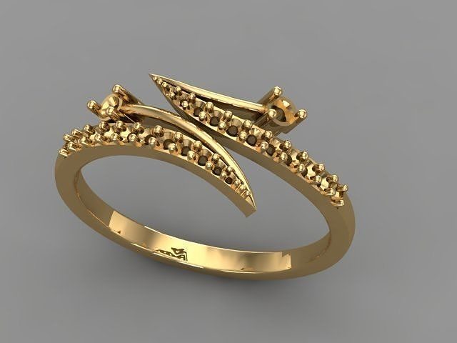Wedding Engagement Women Ring 3D print model 3D print mode  3D print model