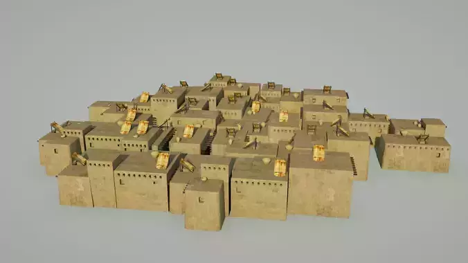 Prehistoric neolithic structures village