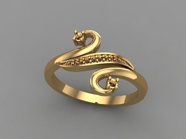 Wedding Engagement Women Ring 3D print model 3D print mode  3D print model