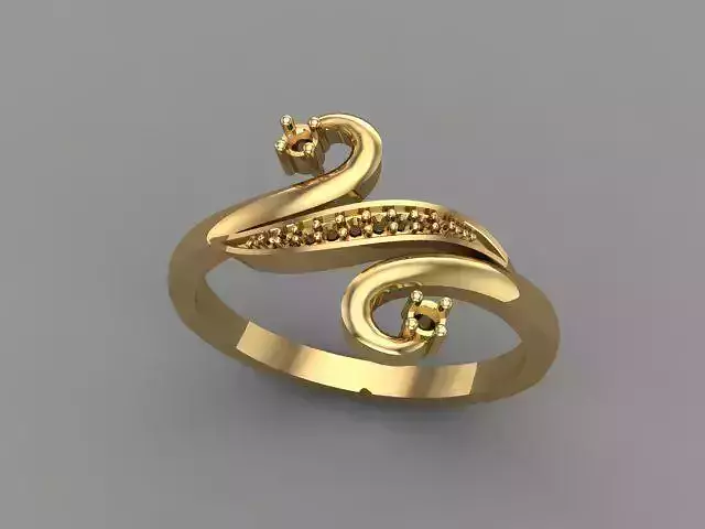 Wedding Engagement Women Ring 3D print model 3D print mode 