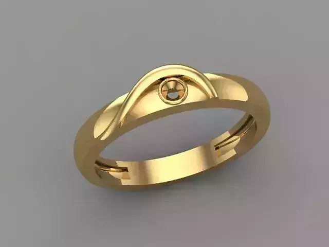 Wedding Engagement Women Ring 3D print model 3D print mode 