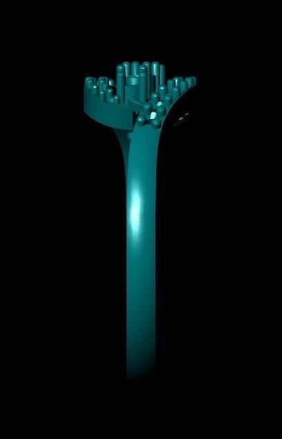 Wedding Engagement Women Ring 3D print model 3D print mode 3D print model_4