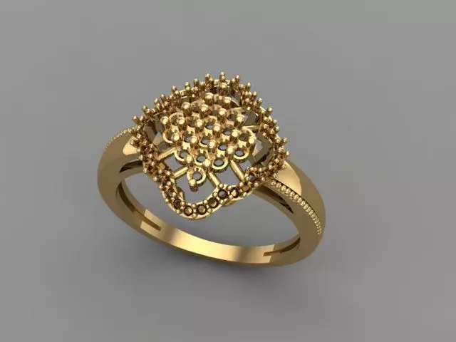 Wedding Engagement Women Ring 3D print model 3D print mode  3D print model_0