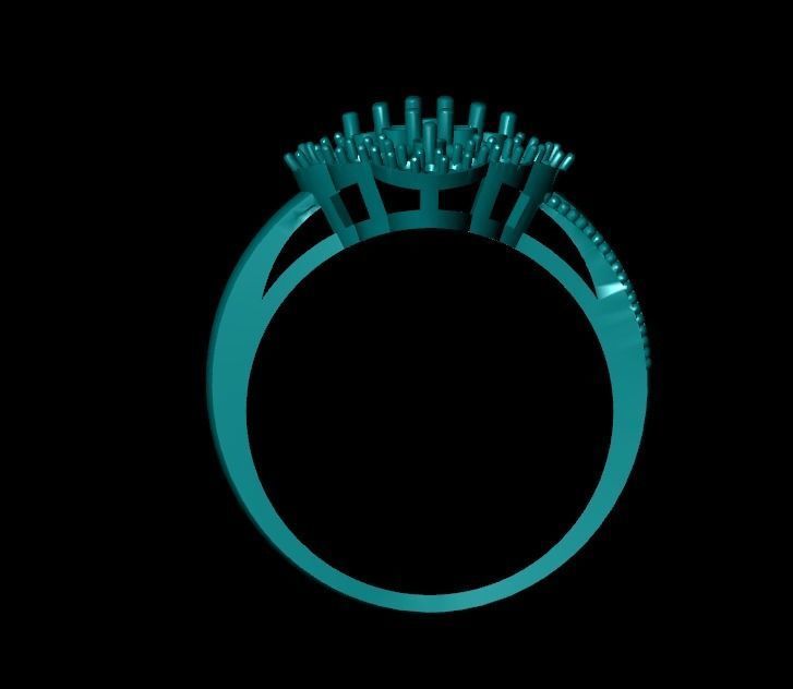 Wedding Engagement Women Ring 3D print model 3D print mode  3D print model_3