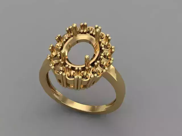 Wedding Engagement Women Ring 3D print model 3D print mode 