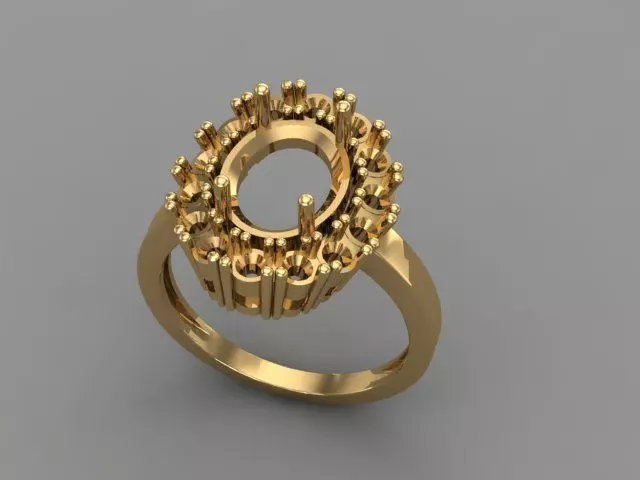 Wedding Engagement Women Ring 3D print model 3D print mode  3D print model_0