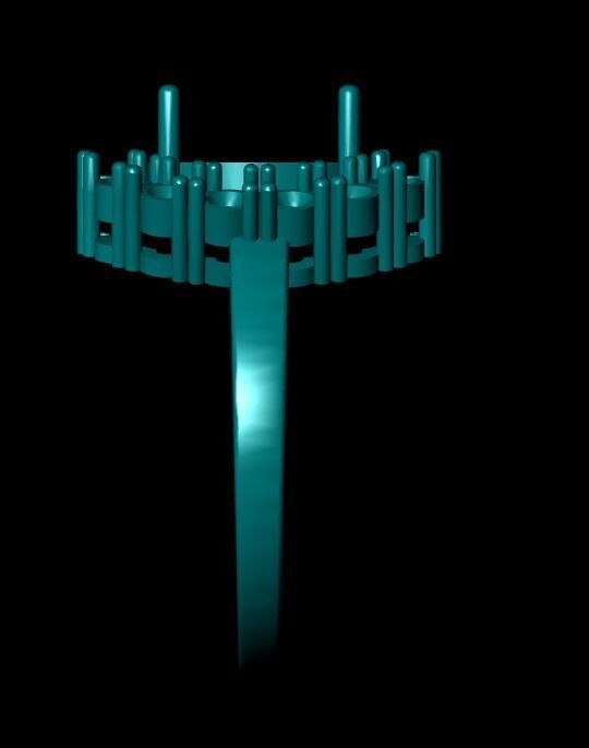 Wedding Engagement Women Ring 3D print model 3D print mode  3D print model_4