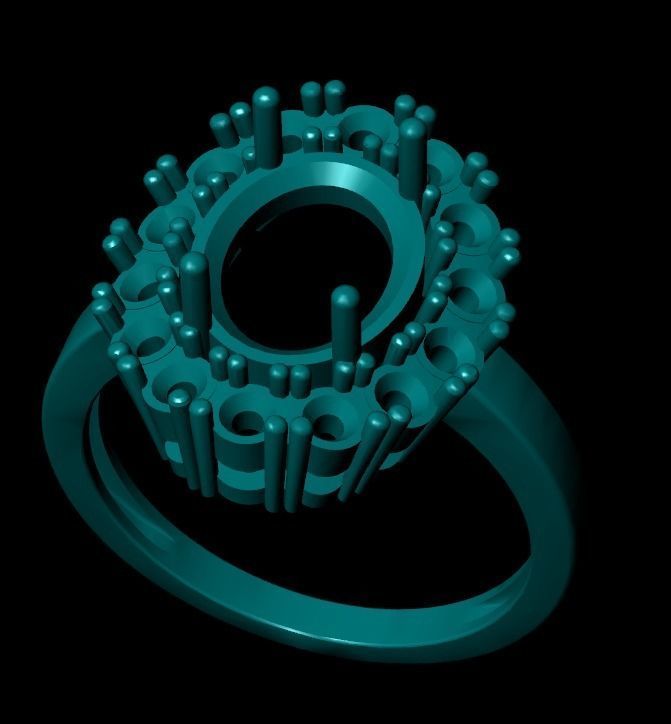 Wedding Engagement Women Ring 3D print model 3D print mode  3D print model_2